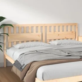 Solid pine wood bed headboard 205.5x4x100 cm by vidaXL, Headboards and footboards - Ref: Foro24-818590, Price: 50,35 €, Disco...