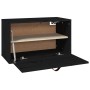 Hängeschrank aus massivem Kiefernholz schwarz 60x30x35 cm von vidaXL, Regale und Regale - Ref: Foro24-818354, Preis: 57,43 €,...