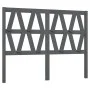 Bettkopfteil aus massivem grauem Kiefernholz, 146 x 4 x 100 cm von vidaXL, Kopf- und Fußteile - Ref: Foro24-818622, Preis: 35...