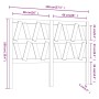 Bettkopfteil aus massivem grauem Kiefernholz, 146 x 4 x 100 cm von vidaXL, Kopf- und Fußteile - Ref: Foro24-818622, Preis: 39...