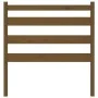 Cabecero de cama madera maciza de pino marrón miel 81x4x100 cm de vidaXL, Cabeceros y pies de cama - Ref: Foro24-818398, Prec...
