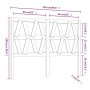 Bettkopfteil aus massivem Kiefernholz, 126 x 4 x 100 cm von vidaXL, Kopf- und Fußteile - Ref: Foro24-818610, Preis: 44,56 €, ...