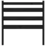 Solid black pine wood bed headboard 96x4x100 cm by vidaXL, Headboards and footboards - Ref: Foro24-818404, Price: 21,86 €, Di...
