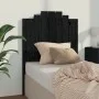 Cabecero de cama madera maciza de pino negro 81x4x110 cm de vidaXL, Cabeceros y pies de cama - Ref: Foro24-818449, Precio: 41...