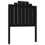 Cabecero de cama madera maciza de pino negro 81x4x110 cm de vidaXL, Cabeceros y pies de cama - Ref: Foro24-818449, Precio: 41...