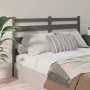 Bettkopfteil aus massivem grauem Kiefernholz, 146 x 4 x 100 cm von vidaXL, Kopf- und Fußteile - Ref: Foro24-818422, Preis: 30...