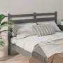 Bettkopfteil aus massivem grauem Kiefernholz, 146 x 4 x 100 cm von vidaXL, Kopf- und Fußteile - Ref: Foro24-818422, Preis: 30...