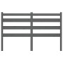 Solid gray pine wood bed headboard 146x4x100 cm by vidaXL, Headboards and footboards - Ref: Foro24-818422, Price: 30,07 €, Di...