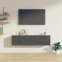 Wandschränke 2 Stück massives graues Kiefernholz 60x30x30 cm von vidaXL, Regale und Regale - Ref: Foro24-818370, Preis: 94,74...