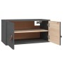 Wandschränke 2 Stück massives graues Kiefernholz 60x30x30 cm von vidaXL, Regale und Regale - Ref: Foro24-818370, Preis: 96,00...