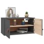 Wandschränke 2 Stück massives graues Kiefernholz 60x30x30 cm von vidaXL, Regale und Regale - Ref: Foro24-818370, Preis: 96,00...