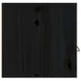 Armarios de pared 2 uds madera maciza de pino negro 60x30x30 cm de vidaXL, Estantes y estanterías - Ref: Foro24-818374, Preci...