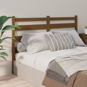 Bettkopfteil aus massivem Kiefernholz in Honigbraun, 126 x 4 x 100 cm von vidaXL, Kopf- und Fußteile - Ref: Foro24-818413, Pr...