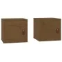 Wall cabinets 2 pcs honey brown pine wood 31.5x30x30 cm by vidaXL, Shelves and shelves - Ref: Foro24-818362, Price: 66,32 €, ...