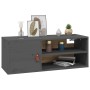 Hängeschrank aus massivem Kiefernholz grau 80x30x30 cm von vidaXL, Regale und Regale - Ref: Foro24-818389, Preis: 65,56 €, Ra...