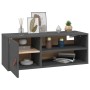 Hängeschrank aus massivem Kiefernholz grau 80x30x30 cm von vidaXL, Regale und Regale - Ref: Foro24-818389, Preis: 65,56 €, Ra...