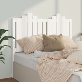 Cabecero de cama madera maciza de pino blanco 126x4x110 cm