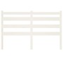 Solid white pine wood bed headboard 166x4x100 cm by vidaXL, Headboards and footboards - Ref: Foro24-818431, Price: 49,66 €, D...