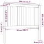 Bettkopfteil aus massivem Kiefernholz, 106 x 6 x 101 cm von vidaXL, Kopf- und Fußteile - Ref: Foro24-818505, Preis: 35,25 €, ...