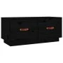 Massiver TV-Schrank aus schwarzem Kiefernholz, 80 x 34 x 35 cm von vidaXL, TV-Möbel - Ref: Foro24-818244, Preis: 71,24 €, Rab...