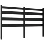 Solid black pine wood bed headboard 166x4x100 cm by vidaXL, Headboards and footboards - Ref: Foro24-818434, Price: 31,44 €, D...