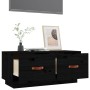 Massiver TV-Schrank aus schwarzem Kiefernholz, 80 x 34 x 35 cm von vidaXL, TV-Möbel - Ref: Foro24-818244, Preis: 72,07 €, Rab...