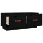 Massiver TV-Schrank aus schwarzem Kiefernholz, 80 x 34 x 35 cm von vidaXL, TV-Möbel - Ref: Foro24-818244, Preis: 72,07 €, Rab...