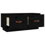 Massiver TV-Schrank aus schwarzem Kiefernholz, 80 x 34 x 35 cm von vidaXL, TV-Möbel - Ref: Foro24-818244, Preis: 71,24 €, Rab...