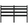 Solid black pine wood bed headboard 166x4x100 cm by vidaXL, Headboards and footboards - Ref: Foro24-818434, Price: 31,44 €, D...