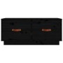 Mueble de TV de madera maciza de pino negro 80x34x35 cm de vidaXL, Muebles TV - Ref: Foro24-818244, Precio: 72,01 €, Descuent...