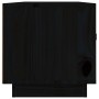 Massiver TV-Schrank aus schwarzem Kiefernholz, 80 x 34 x 35 cm von vidaXL, TV-Möbel - Ref: Foro24-818244, Preis: 72,07 €, Rab...