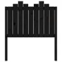 Cabecero de cama madera maciza de pino negro 96x4x110 cm de vidaXL, Cabeceros y pies de cama - Ref: Foro24-818454, Precio: 31...