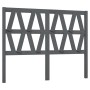 Bettkopfteil aus massivem grauem Kiefernholz, 126 x 4 x 100 cm von vidaXL, Kopf- und Fußteile - Ref: Foro24-818612, Preis: 32...