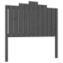 Bettkopfteil aus massivem grauem Kiefernholz, 106 x 4 x 110 cm von vidaXL, Kopf- und Fußteile - Ref: Foro24-818457, Preis: 54...