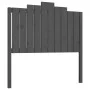 Bettkopfteil aus massivem grauem Kiefernholz, 106 x 4 x 110 cm von vidaXL, Kopf- und Fußteile - Ref: Foro24-818457, Preis: 53...