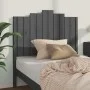 Bettkopfteil aus massivem grauem Kiefernholz, 106 x 4 x 110 cm von vidaXL, Kopf- und Fußteile - Ref: Foro24-818457, Preis: 53...