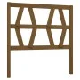 Bettkopfteil aus massivem Kiefernholz in Honigbraun, 106 x 4 x 100 cm von vidaXL, Kopf- und Fußteile - Ref: Foro24-818608, Pr...