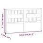 Bettkopfteil aus massivem Kiefernholz, 165,5 x 4 x 100 cm von vidaXL, Kopf- und Fußteile - Ref: Foro24-818580, Preis: 50,37 €...
