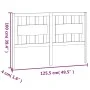 Bettkopfteil aus massivem schwarzem Kiefernholz, 125,5 x 4 x 100 cm von vidaXL, Kopf- und Fußteile - Ref: Foro24-818564, Prei...