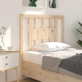 Kopfteil aus massivem Kiefernholz, 106 x 4 x 100 cm von vidaXL, Kopf- und Fußteile - Ref: Foro24-818655, Preis: 31,42 €, Raba...