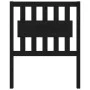 Solid black pine wood bed headboard 80.5x4x100 cm by vidaXL, Headboards and footboards - Ref: Foro24-818549, Price: 42,69 €, ...
