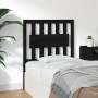 Cabecero de cama madera maciza de pino negro 80,5x4x100 cm de vidaXL, Cabeceros y pies de cama - Ref: Foro24-818549, Precio: ...
