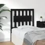 Cabecero de cama madera maciza de pino negro 80,5x4x100 cm de vidaXL, Cabeceros y pies de cama - Ref: Foro24-818549, Precio: ...