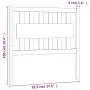 Bettkopfteil aus massivem Kiefernholz, honigbraun, 95,5 x 4 x 100 cm von vidaXL, Kopf- und Fußteile - Ref: Foro24-818553, Pre...