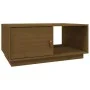 Solid honey brown pine wood coffee table 80x50x35.5 cm by vidaXL, Coffee table - Ref: Foro24-818263, Price: 60,20 €, Discount: %