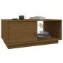 Massiver Couchtisch aus honigbraunem Kiefernholz, 80 x 50 x 35,5 cm von vidaXL, Couchtisch - Ref: Foro24-818263, Preis: 60,71...