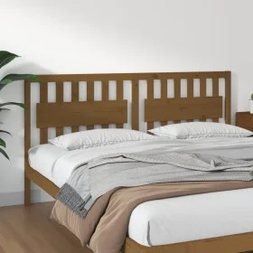 Solid pine wood bed headboard honey brown 185.5x4x100 cm by vidaXL, Headboards and footboards - Ref: Foro24-818588, Price: 62...