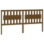 Solid pine wood bed headboard honey brown 185.5x4x100 cm by vidaXL, Headboards and footboards - Ref: Foro24-818588, Price: 62...