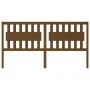 Cabecero de cama madera maciza pino marrón miel 185,5x4x100 cm de vidaXL, Cabeceros y pies de cama - Ref: Foro24-818588, Prec...