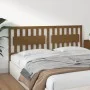 Cabecero de cama madera maciza pino marrón miel 185,5x4x100 cm de vidaXL, Cabeceros y pies de cama - Ref: Foro24-818588, Prec...